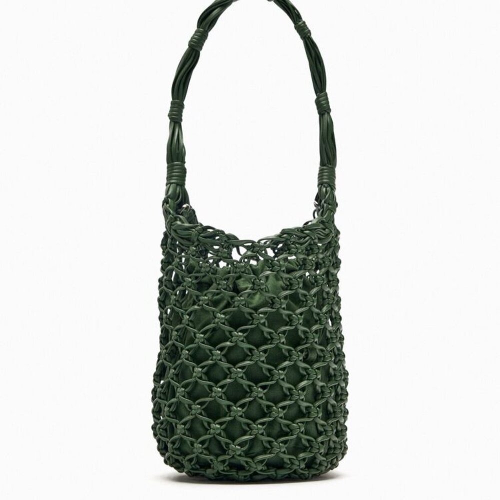 Zara Woven Bucket Bag